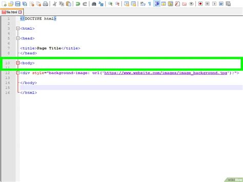 Image result for How to Add Background Image in HTML in Notepad