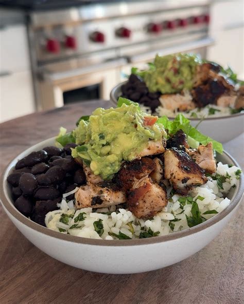 Chipotle Chicken Burrito Bowls - by Maxine Sharf
