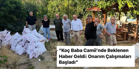 KOÇ BABA CAMİİ’NDE TADİLAT ÇALIŞMALARI BAŞLADI | Akçakoca Gündem