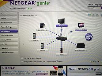 Netgear R6220 AC-1200 Mbps Smart WiFi Dual Band Router with External ...