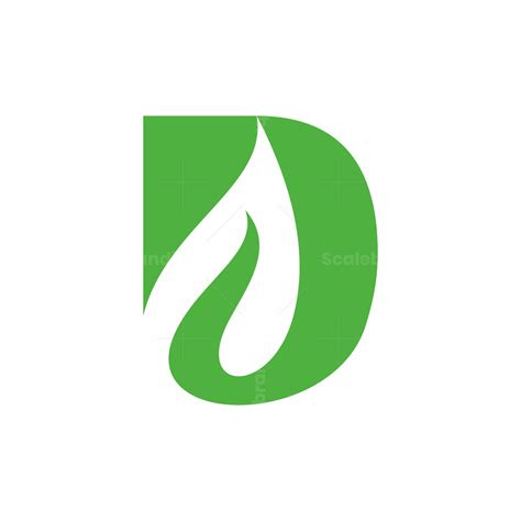 Letter D Leaf nature Logo | Natural logo, Leaf nature, Lettering
