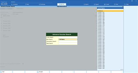 TDL Source Code of Advanced Voucher Search in Tally Prime 7.0 Updated ...