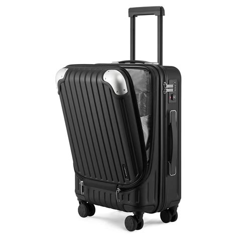 Buy LEVEL8Grace Carry On Luggage, 20 Inch Hardside Suitcase, Harshell ...