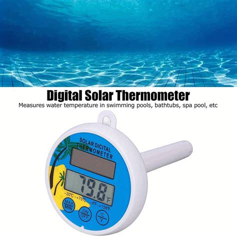 Solar Pool Thermometer Floating Digital Easy Read Water Temperature – CRAZE