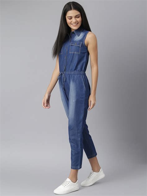 Women's Blue Denim Jumpsuit – Stylestone