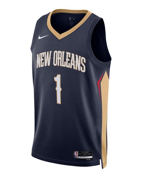 New Orleans Pelicans Icon Edition Men's Nike Dri-FIT NBA Swingman ...
