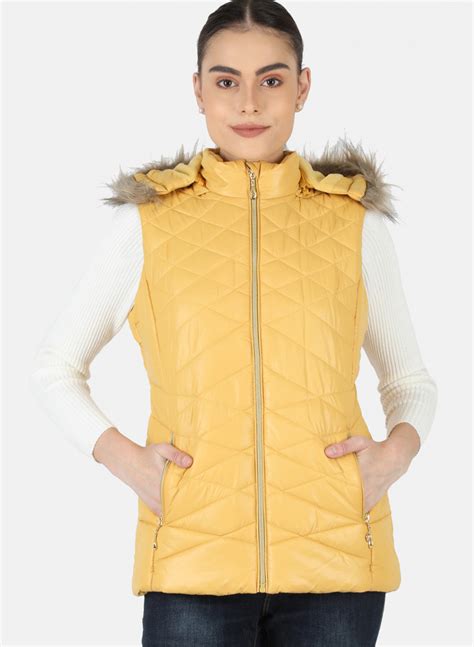 Buy Women Mustard Solid Jacket Online in India - Monte Carlo