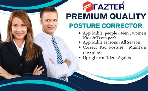 Buy FAZTER Posture Corrector Belt for Women And Men With Magnetic and ...