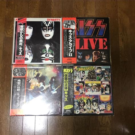 KISS レコード LP 4つセット CD、レコード、音楽ソフト、チケット 洋楽 keri.kerala.gov.in