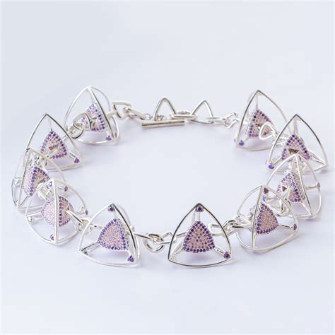 3 Space Prism Links Necklace (925 Sterling Silver) – Pallavi Foley