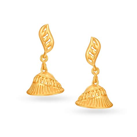 Ethereal 22 Karat Yellow Gold Jhumkas