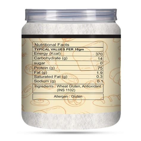 Brew Lab Vital Wheat Gluten Flour 250gm (250 g)