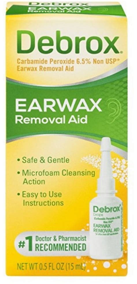 Debrox Earwax Softener & Remover Drops, Gentle Microfoam Cleansing ...