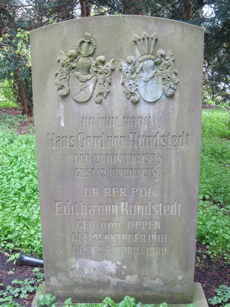 Dr phil. habil. Hans-Gerd von Rundstedt (1903-1948) - Find a Grave Memorial