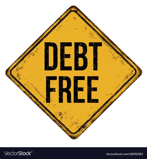 Debt Free Sign 的图像结果