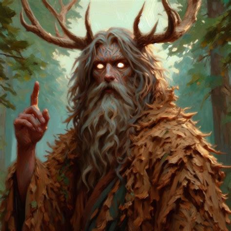 Silvanus the Oak Father, god of wild nature : r/dndai