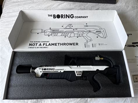 The Boring Company Not A Flamethrower #03846 New Unused Open Box Elon ...
