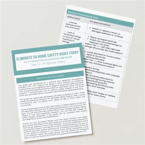 Image result for Printable Fall Prevention Checklist