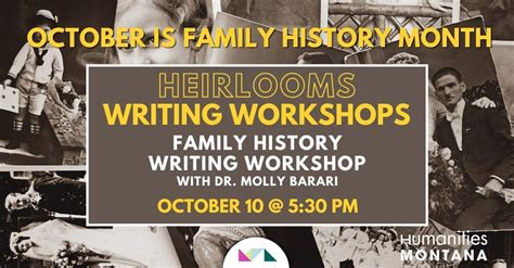 Family History Month Series: Heirlooms Family History Writing Workshop ...