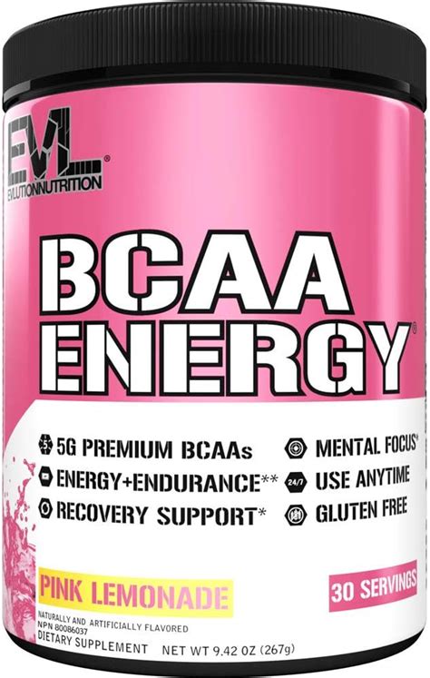 Buy EVL BCAAs Amino Acids Powder - Rehydrating BCAA Powder Post Workout ...