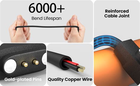EDNITA Boat Original 2 Pin Usb Fast Charger Magnetic Charging Cable For ...