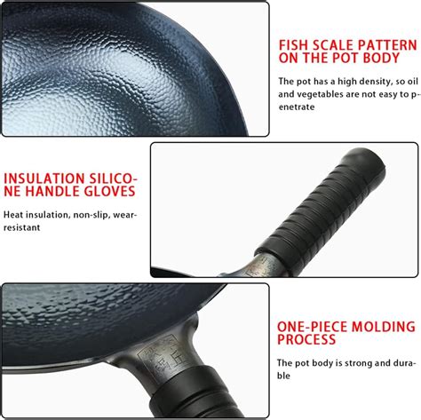 Buy Cast Iron Skillets,Traditional Chinese Hammered Woks & Stir-fry ...