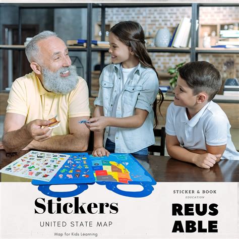 Buy US Map for Kids Learning,Simplified United States of America Map ...