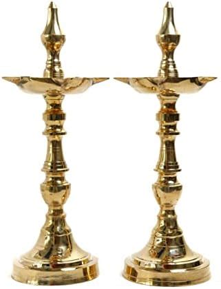 Buy The Spiritual Living Pure Brass Diya | Diya Stand | Brass Diyas ...
