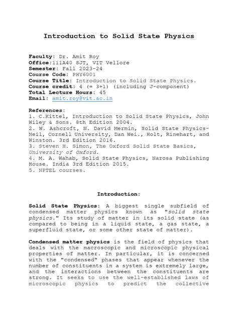 Solid State Physics Theory Basic 的图像结果