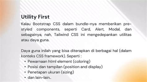 Introduction to Tailwind CSS - Berkenalan dengan Tailwind CSS.pptx