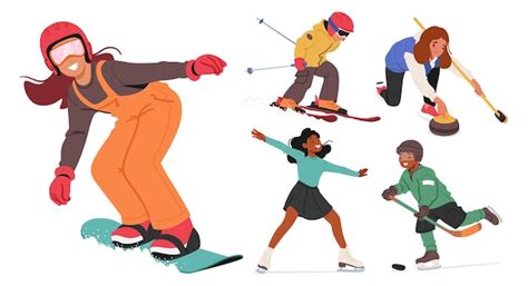 Winter Sports Cartoon 的图像结果