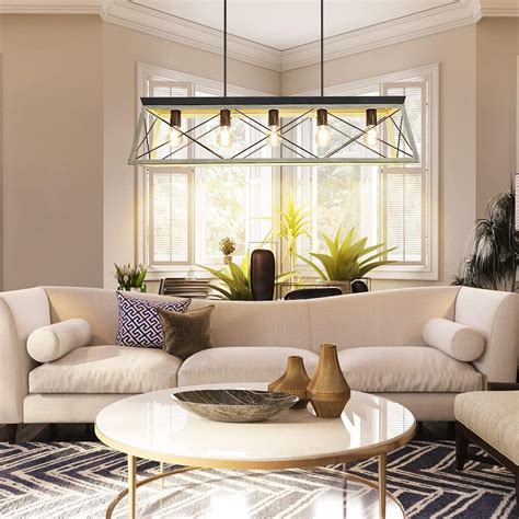 Depuley 5-Light Industrial Kitchen Island Pendant India | Ubuy