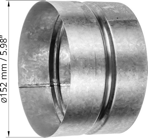 HVAC OV Galvanized Metal Duct Connector - 6 Inch Fit - Round India | Ubuy
