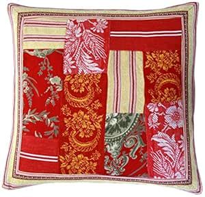 La Maisonnette Patch Sham, Red : Amazon.in: Home & Kitchen