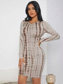 SHEIN SXY Tie Dye Bodycon Dress | SHEIN USA