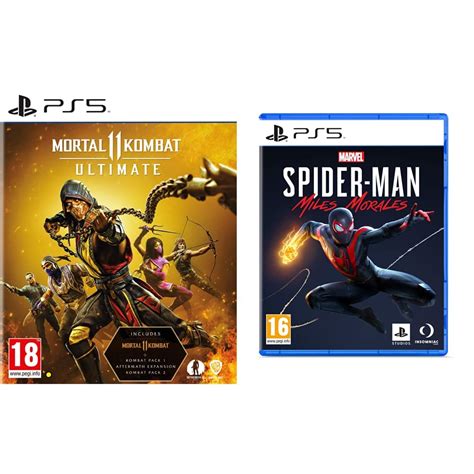 WB Games PS5 Mortal Kombat 11: Ultimate+PS5 Marvel's Spiderman Miles ...