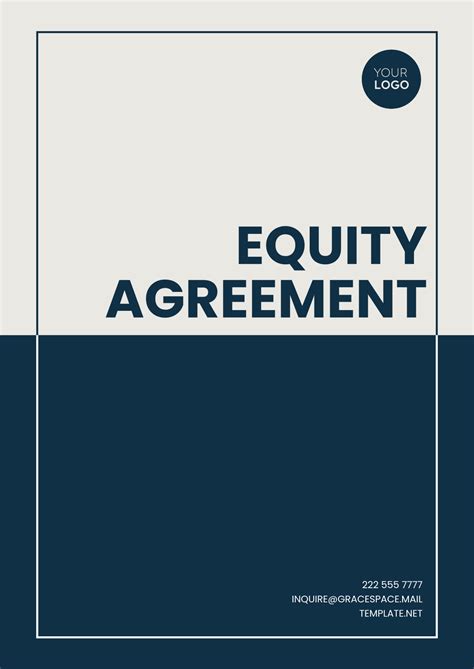 Free Equity Agreement Templates, Editable and Printable