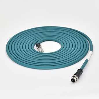 DRRI M12 4pin D-Code Male to RJ45 Ethernet Connector CAT5 Shielded ...