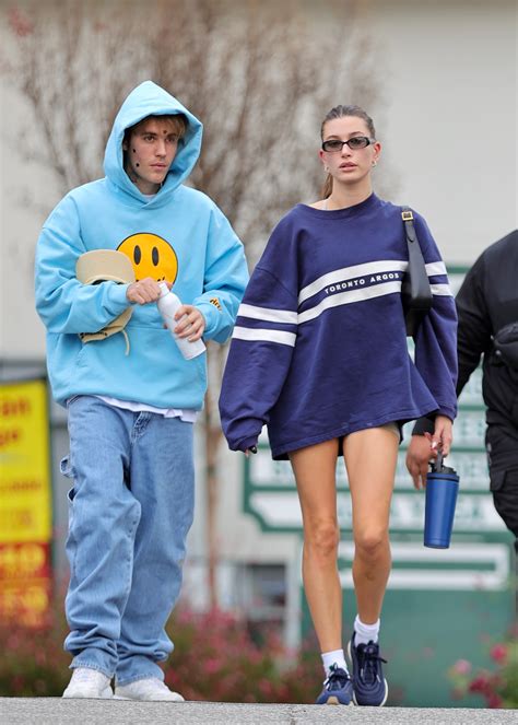 Is Hailey Bieber Wearing Justin's Sweater? | Vogue