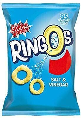 Buy Golden Wonder Ringos Salt & Vinegar - 55g - Pack of 10 Online at ...