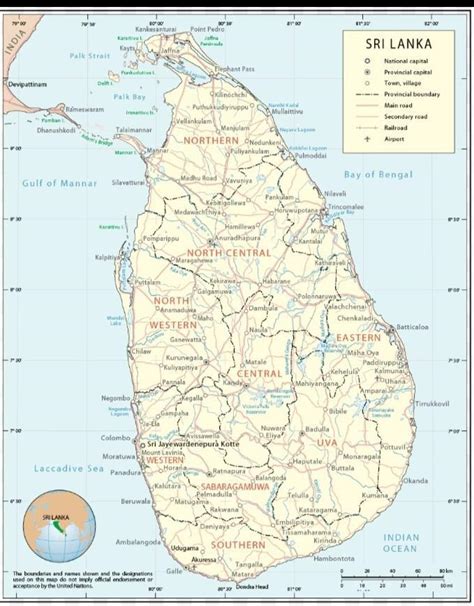 Write in details about LTTE of Sri Lanka. (with map of Sri Lanka ...
