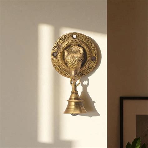 The Advitya | Elephant Design Brass Bell | Bell | Decorative bell