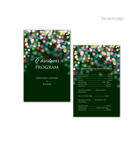 Image result for Editable Winter Concert Program Template
