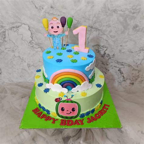 Order Online Cocomelon Cake 1st Birthday | Yummycake