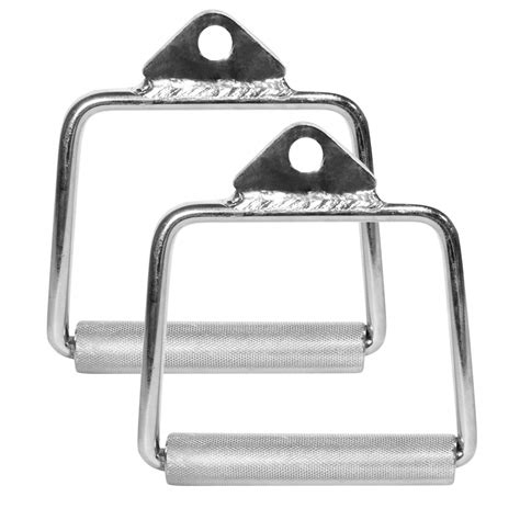 KMT Cable Cross D Handle Triceps Rope Seated Row Grip Bar and Straight ...