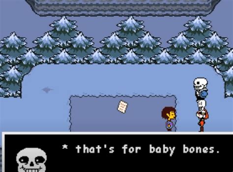 Why is everyone arguing about baby bones?He's right here. : r/Undertale