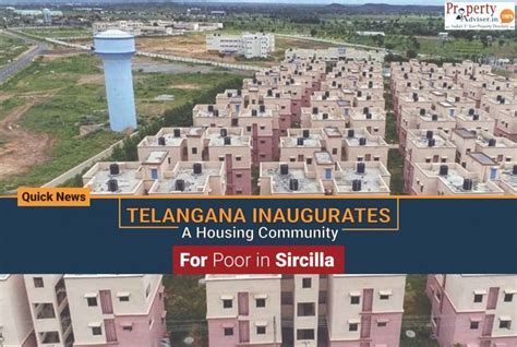 Telangana Government Constructed 2BHK Flats for Poor in Sircilla