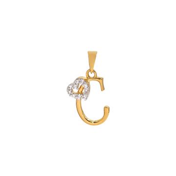 Buy quality 'N' Alphabet 18k Rose Gold Pendant in Rajkot