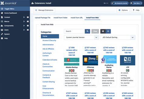 Image result for Joomla Extension Setup