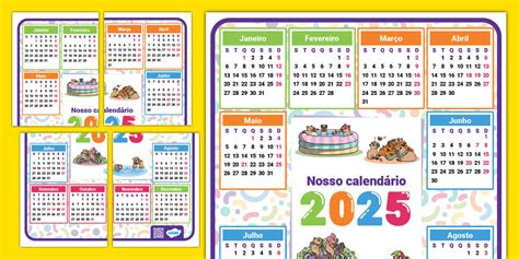 Calendário A3 2025 - Capivara